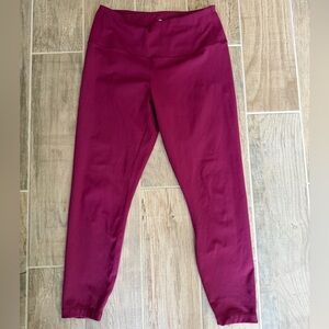 90 Degrees by Reflex Burgundy Legging- EUC